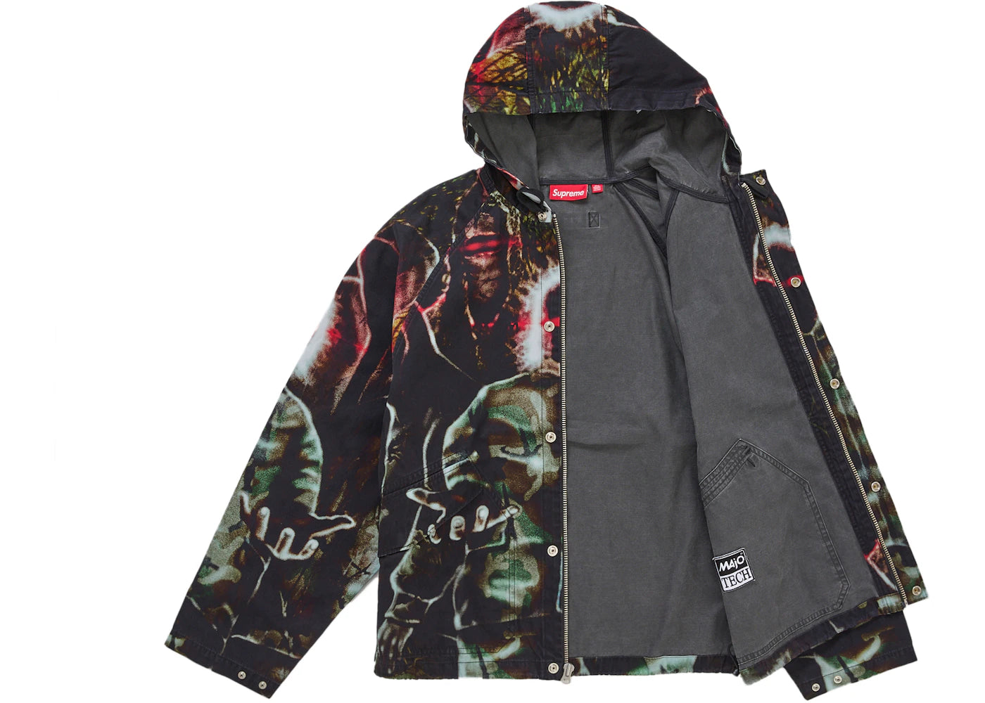 Supreme Hooded Raglan Jacket Art Dealer Camo - vue secondaire B