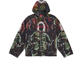 Supreme Hooded Raglan Jacket Art Dealer Camo - authentic Supreme apparel