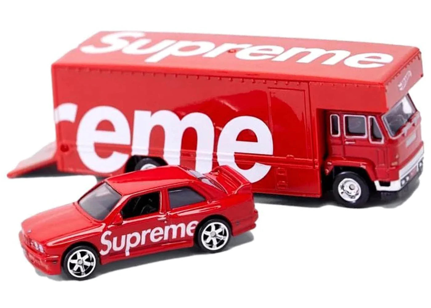 Supreme Hot Wheels Fleet Flyer + 1992 BMW M3 Red - vue secondaire A