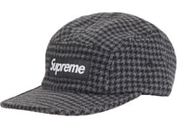Supreme Houndstooth Wool Camp Cap Black
