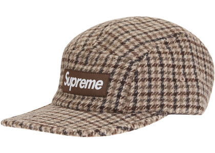 Supreme Houndstooth Wool Camp Cap Tan - product view 2