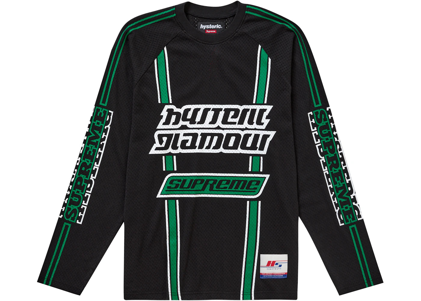 Supreme Hysteric Glamour Mesh L/S Top Black - vue secondaire A