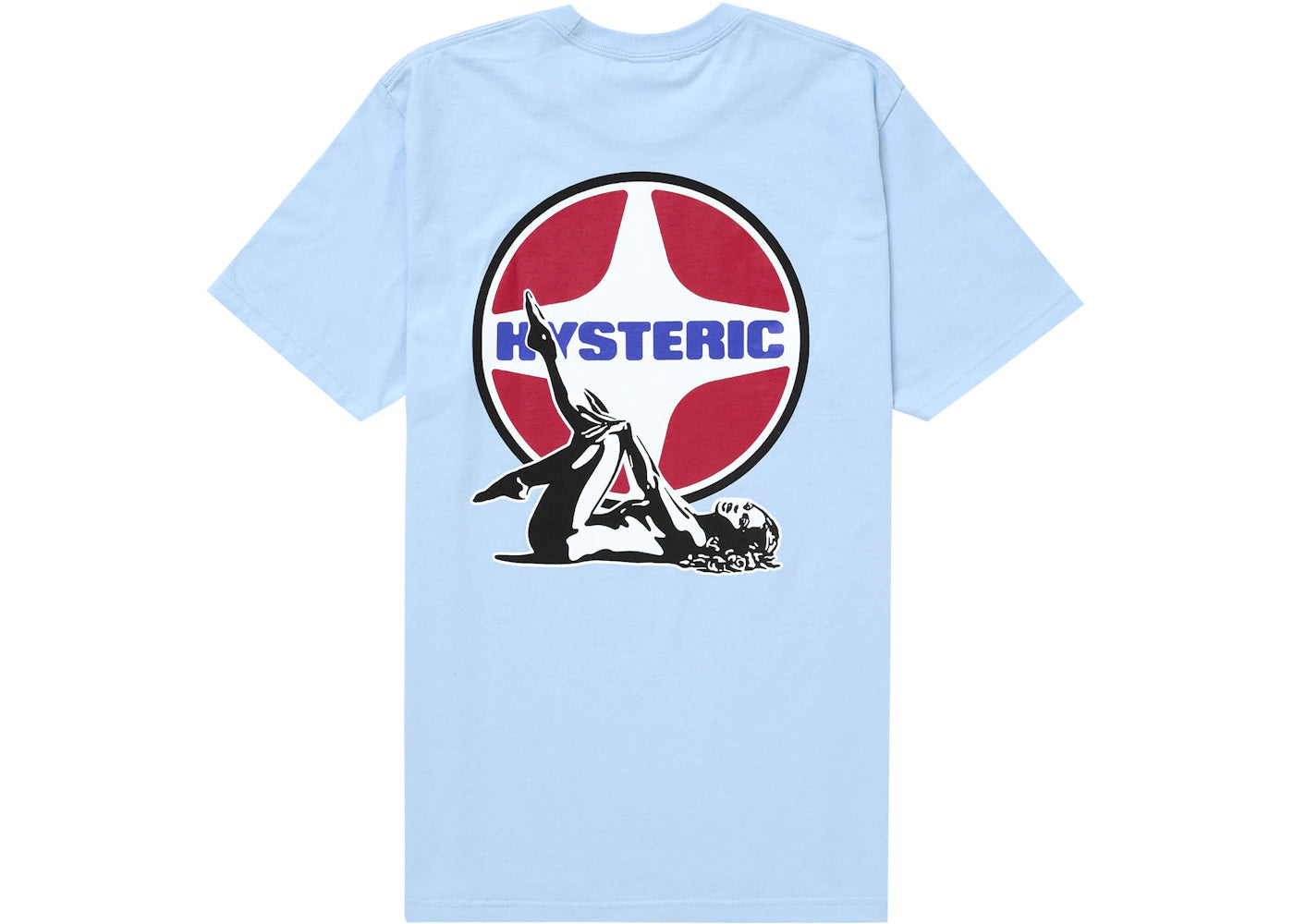 Supreme Hysteric Glamour Pin Up Tee Light Blue - vue secondaire A