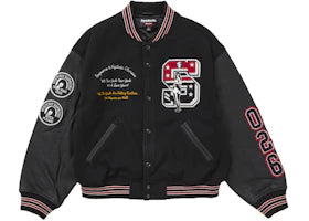 Supreme Hysteric Glamour Varsity Jacket Black