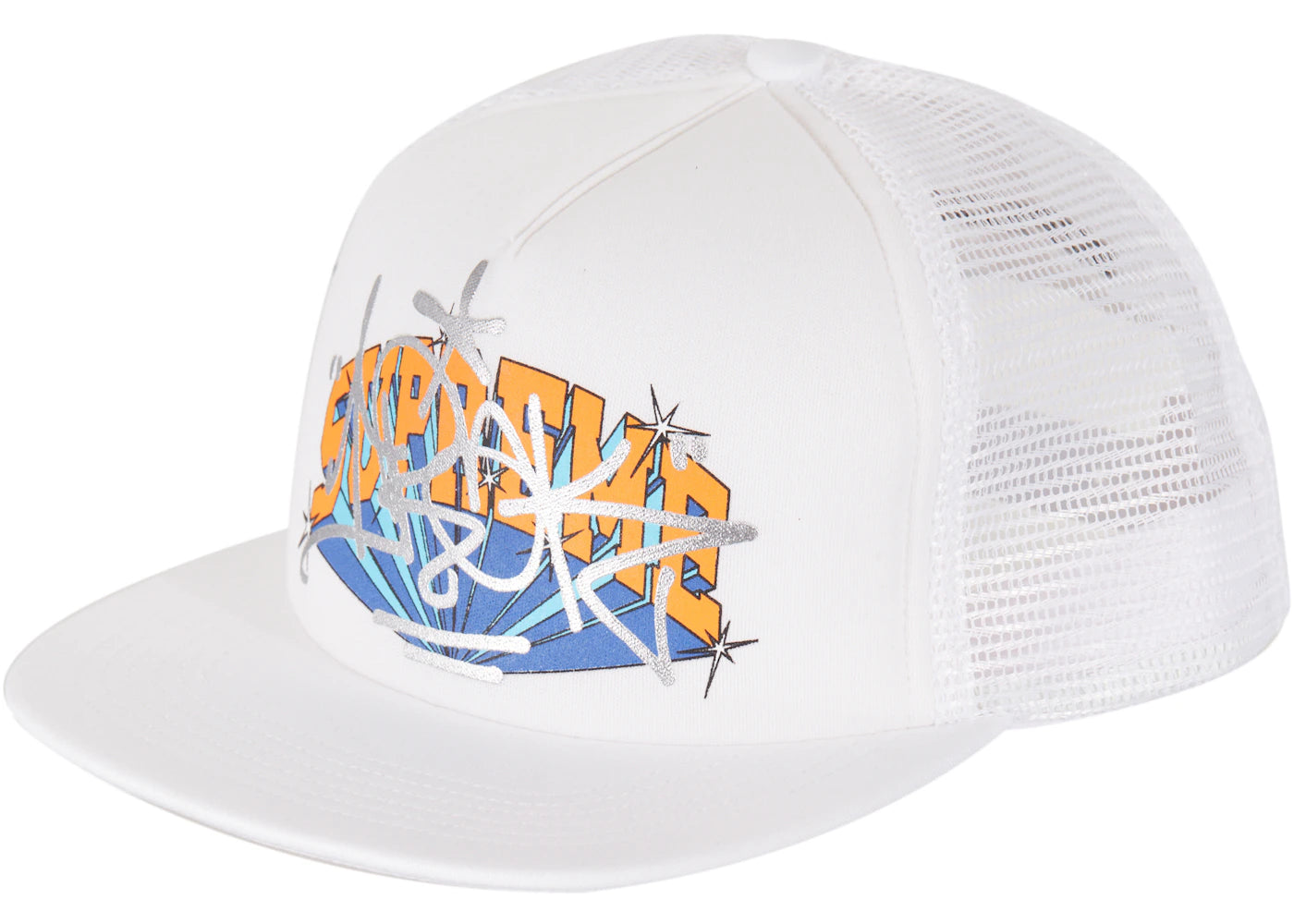 Supreme IRAK Arc Mesh Back 5-Panel White - vue secondaire A