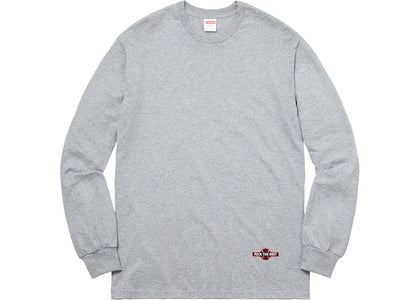 Supreme Independent Fuck the Rest L/S Tee Heather Grey - product view 2