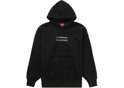 Supreme Inside Out Box Logo Hooded Sweatshirt Black - apparel view 2
