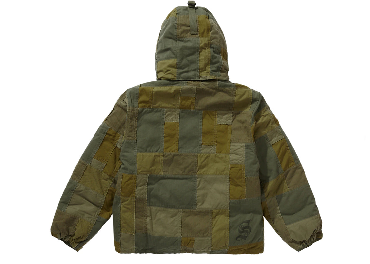 Supreme JUNYA WATANABE CDG MAN Patchwork Puffy Jacket Olive - vue secondaire B