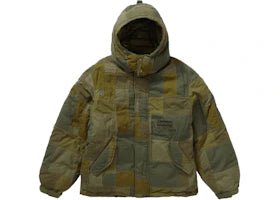 Supreme JUNYA WATANABE CDG MAN Patchwork Puffy Jacket Olive