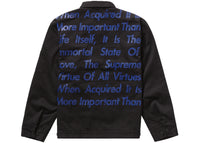 Supreme JUNYA WATANABE CDG MAN Printed Work Jacket Black