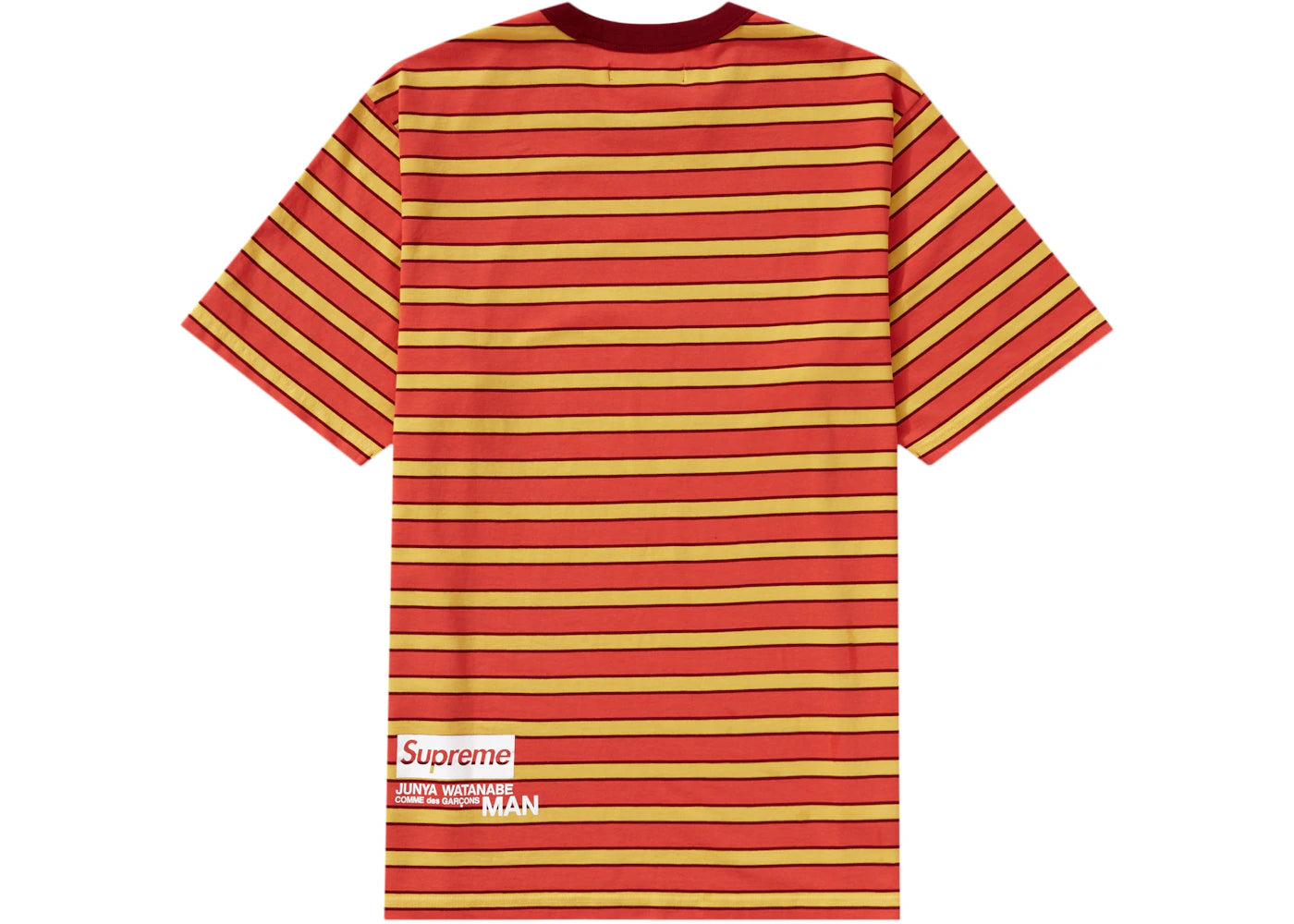Supreme JUNYA WATANABE CDG MAN Stripe S/S Top Dark Red - vue secondaire B