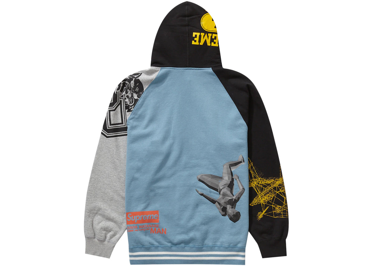Supreme JUNYA WATANABE CDG MAN Zip Up Hooded Sweatshirt Dusty Blue - vue secondaire B