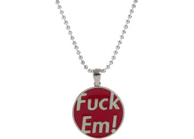 Supreme Jacob&Co Fuck Em Pendant Sterling Silver - vue 360