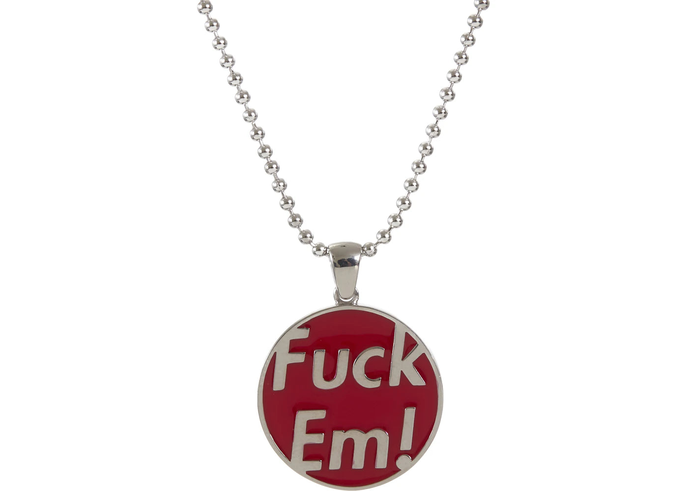 Supreme Jacob&Co Fuck Em Pendant Sterling Silver - vue secondaire A