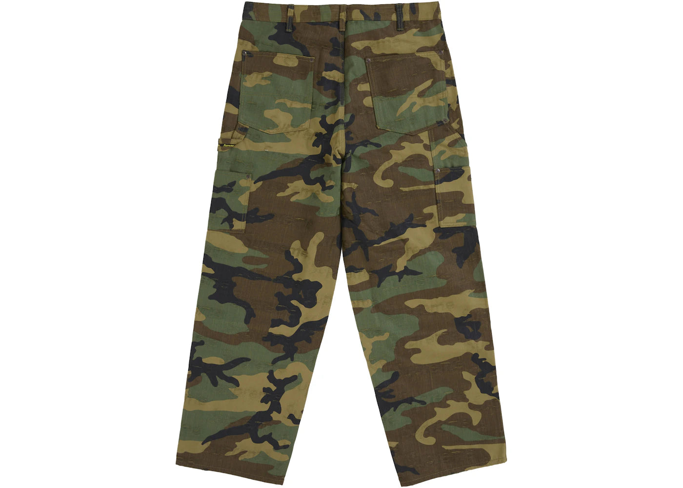 Supreme Jacquard Logos Double Knee Denim Painter Jean Woodland Camo - vue secondaire B