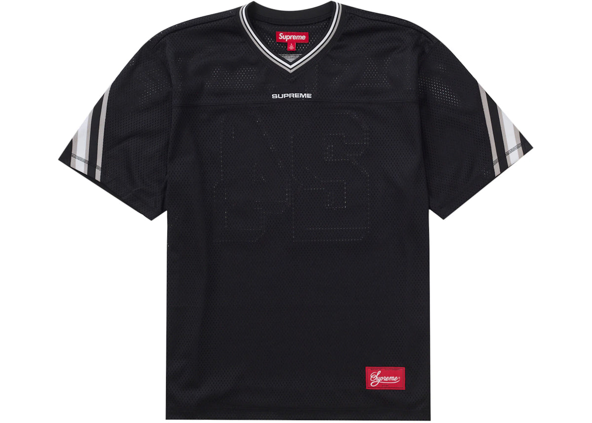 Supreme Jacquard Rib Football Jersey Black - vue secondaire B