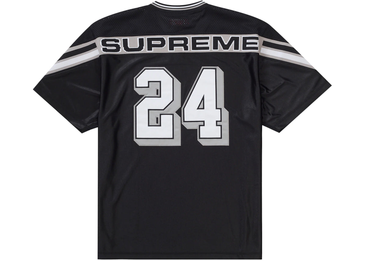 Supreme Jacquard Rib Football Jersey Black - vue secondaire A