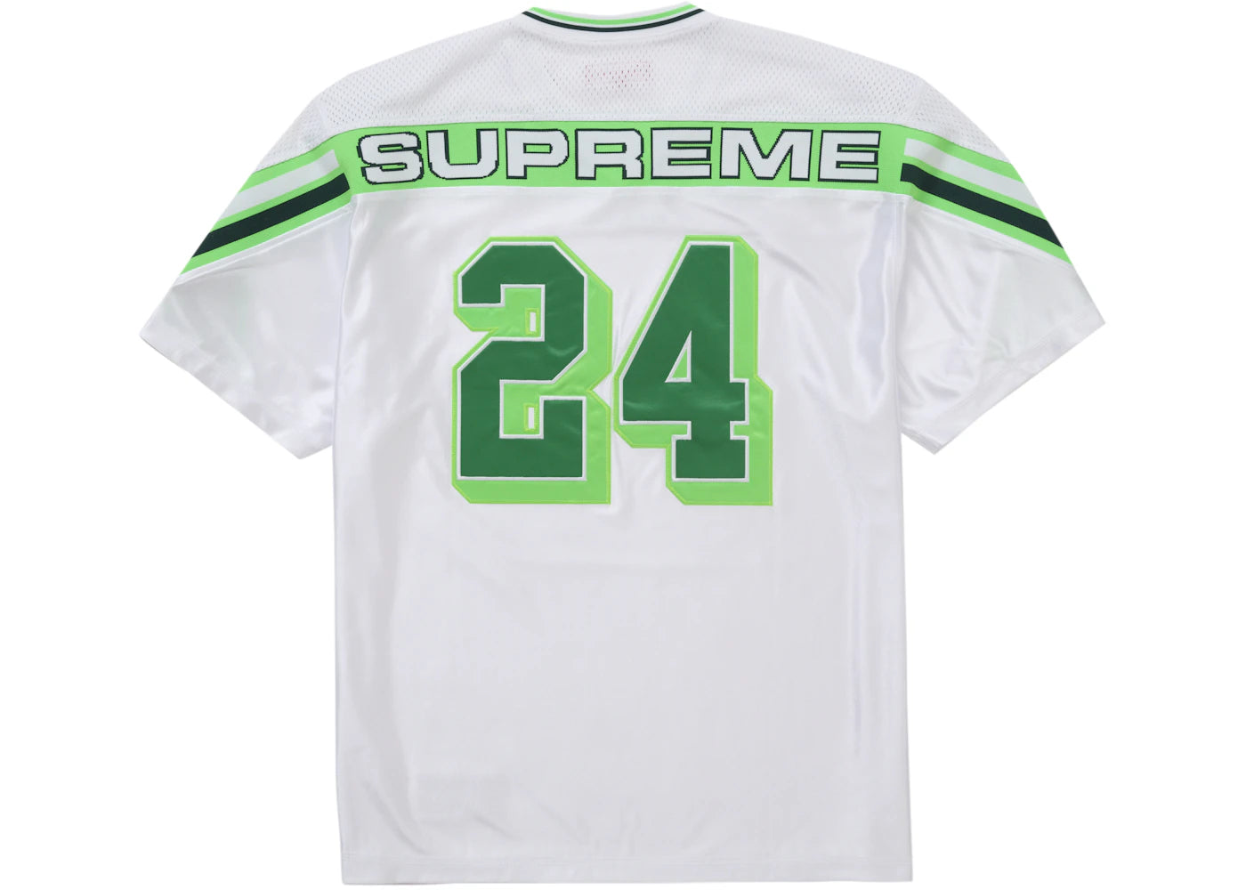 Supreme Jacquard Rib Football Jersey White - vue 360