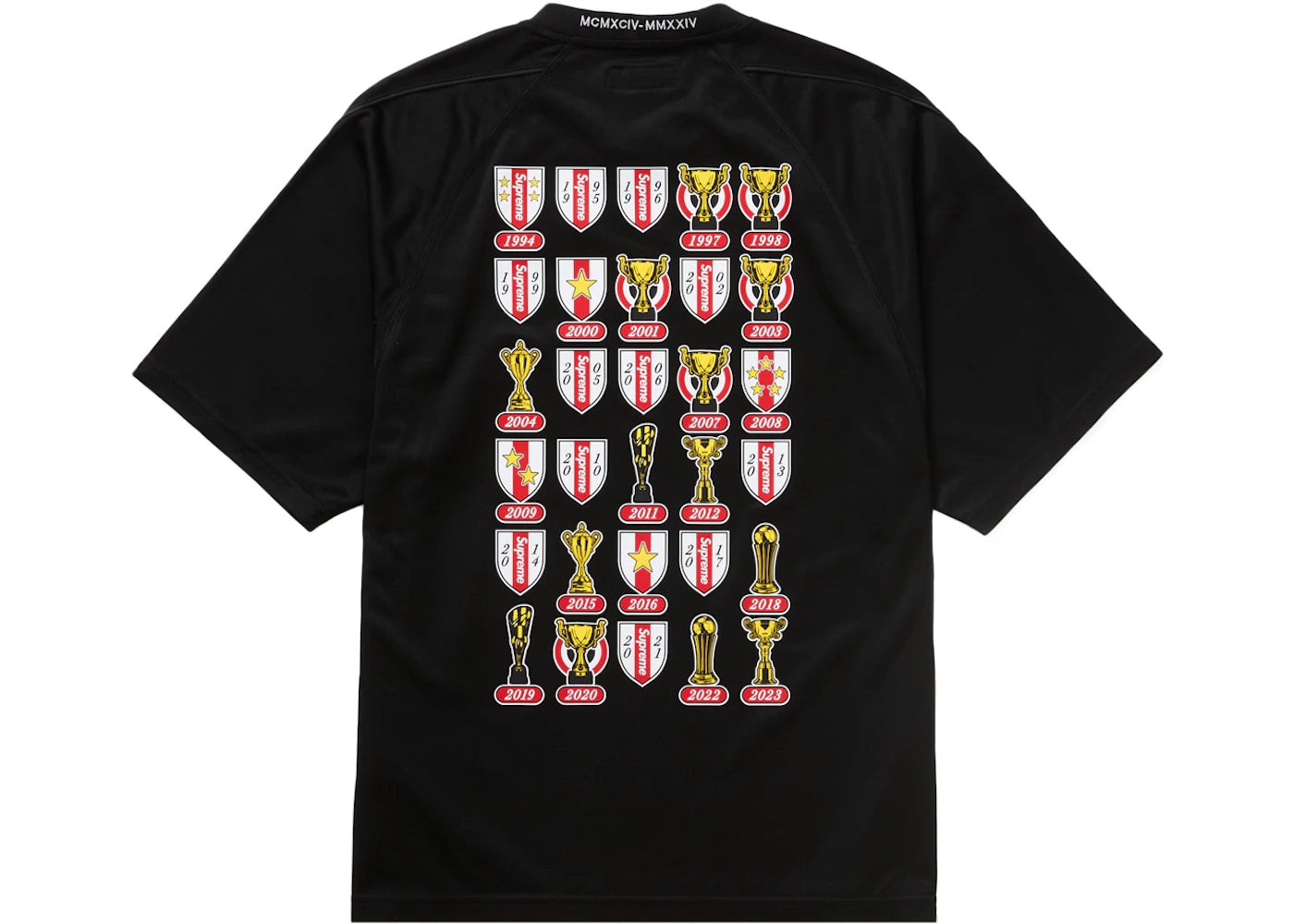 Supreme Jacquard Soccer Jersey Black - vue secondaire A