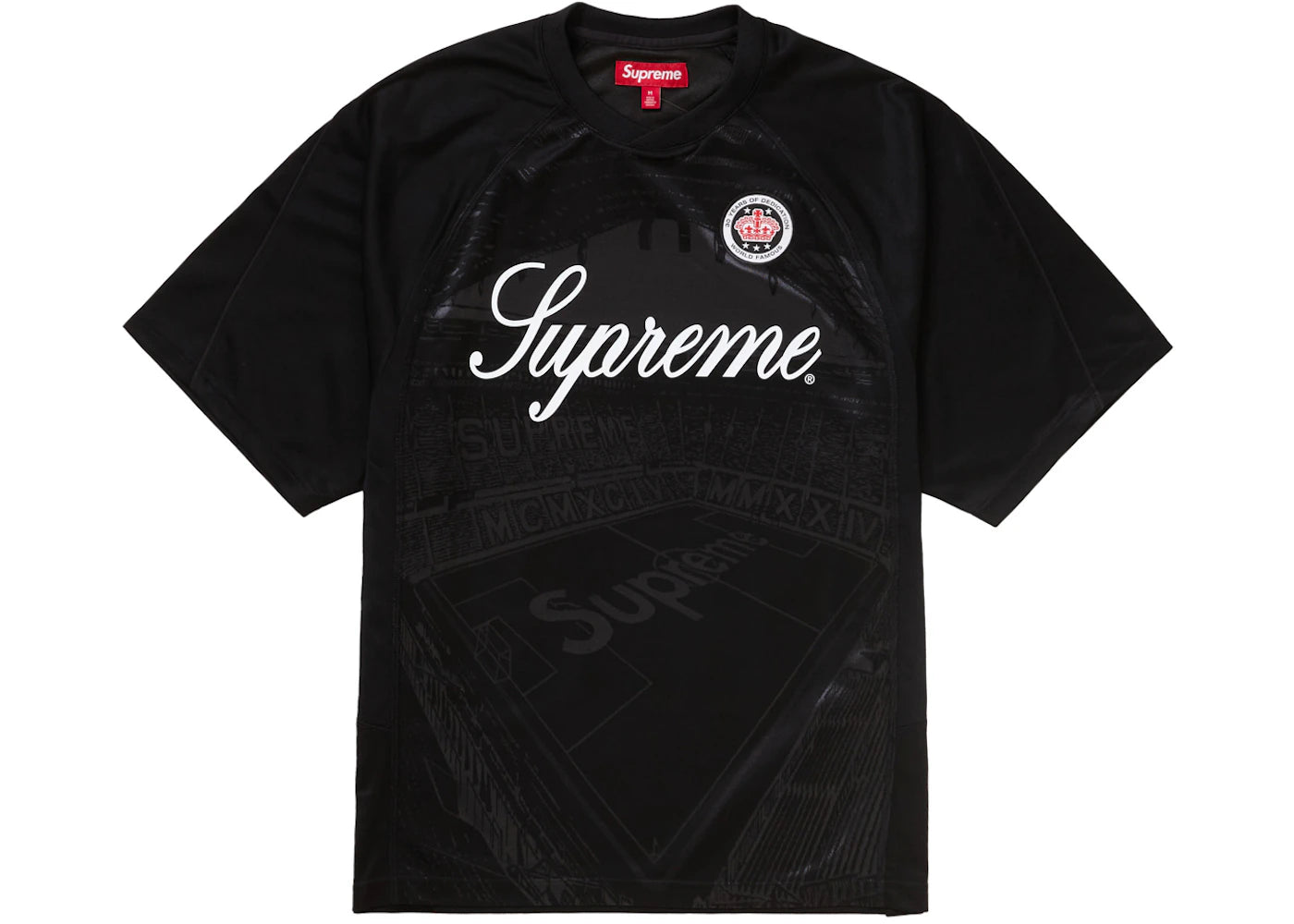 Supreme Jacquard Soccer Jersey Black - vue 360