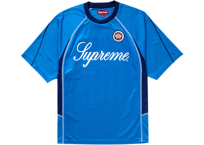 Supreme Jacquard Soccer Jersey Blue - apparel view 2