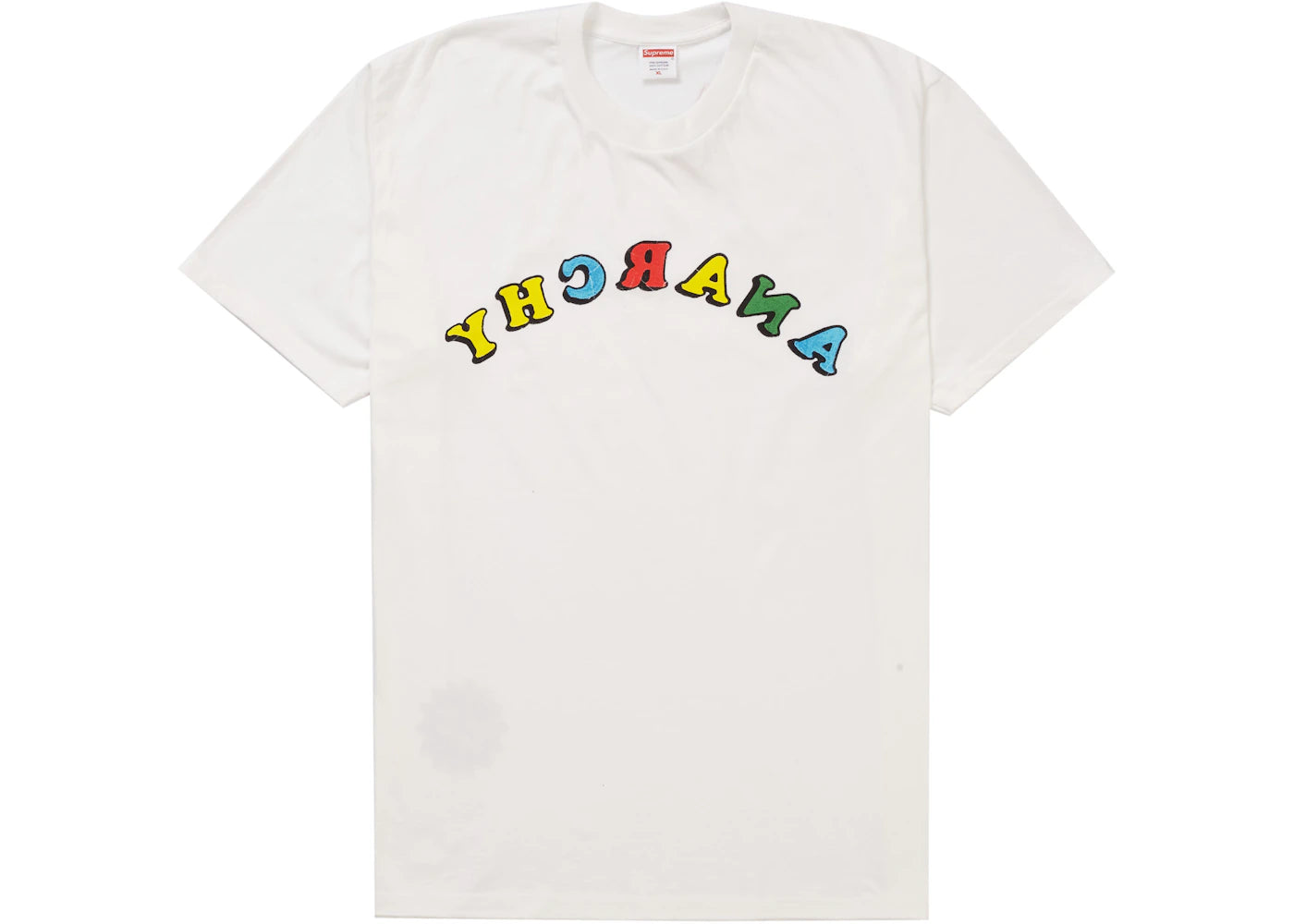 Supreme Jamie Reid Anarchy Tee White - vue secondaire A