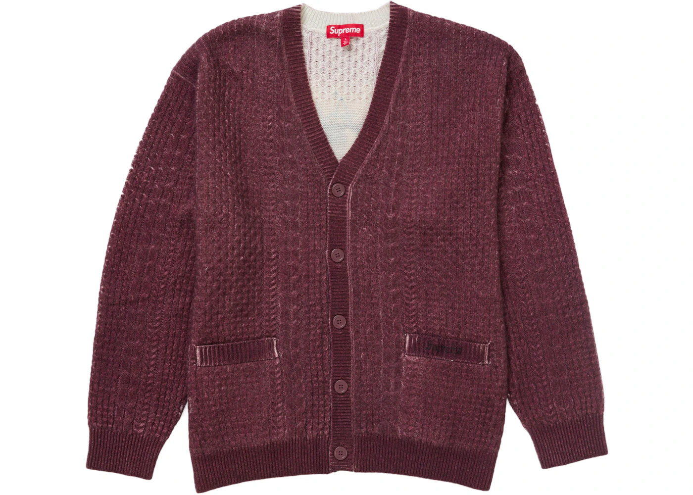 Jane’s Addiction Cardigan Burgundy - vue secondaire B