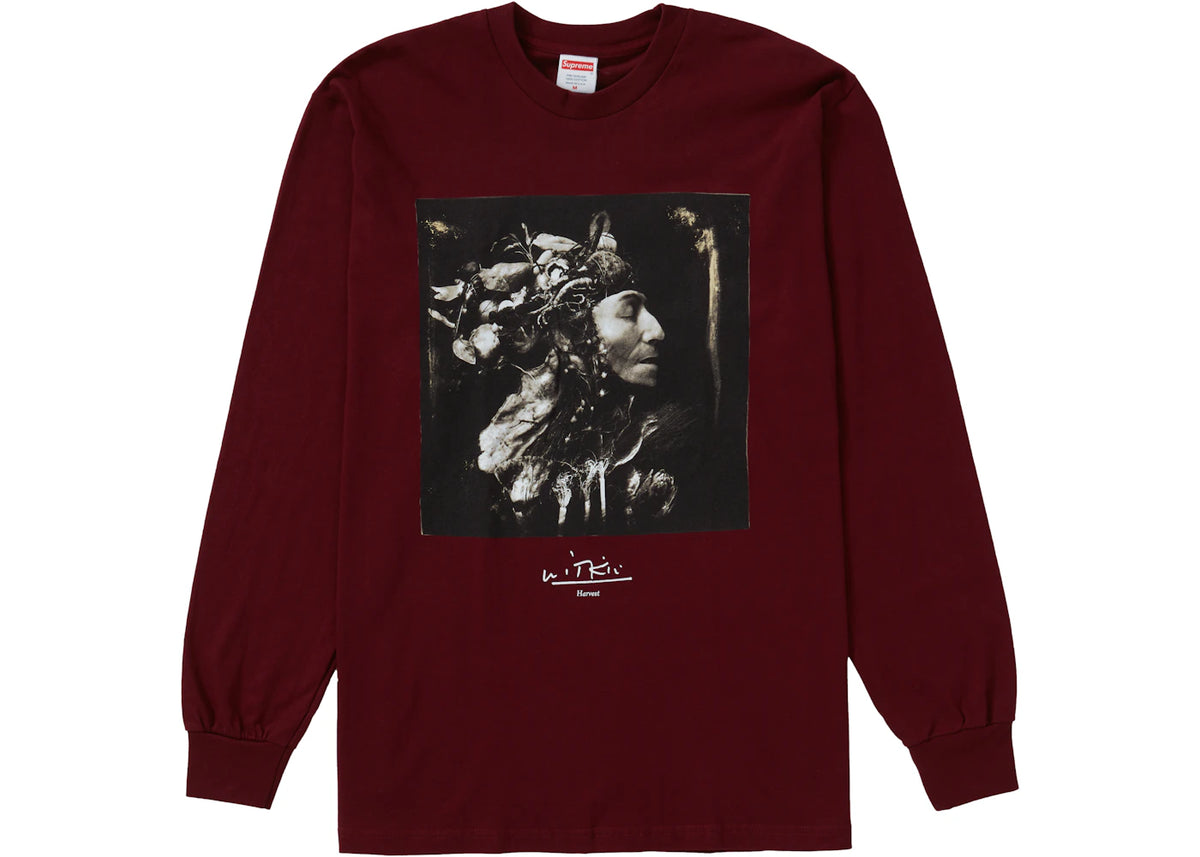 Supreme Joel-Peter Witkin Harvest L/S Tee Burgundy - vue secondaire A