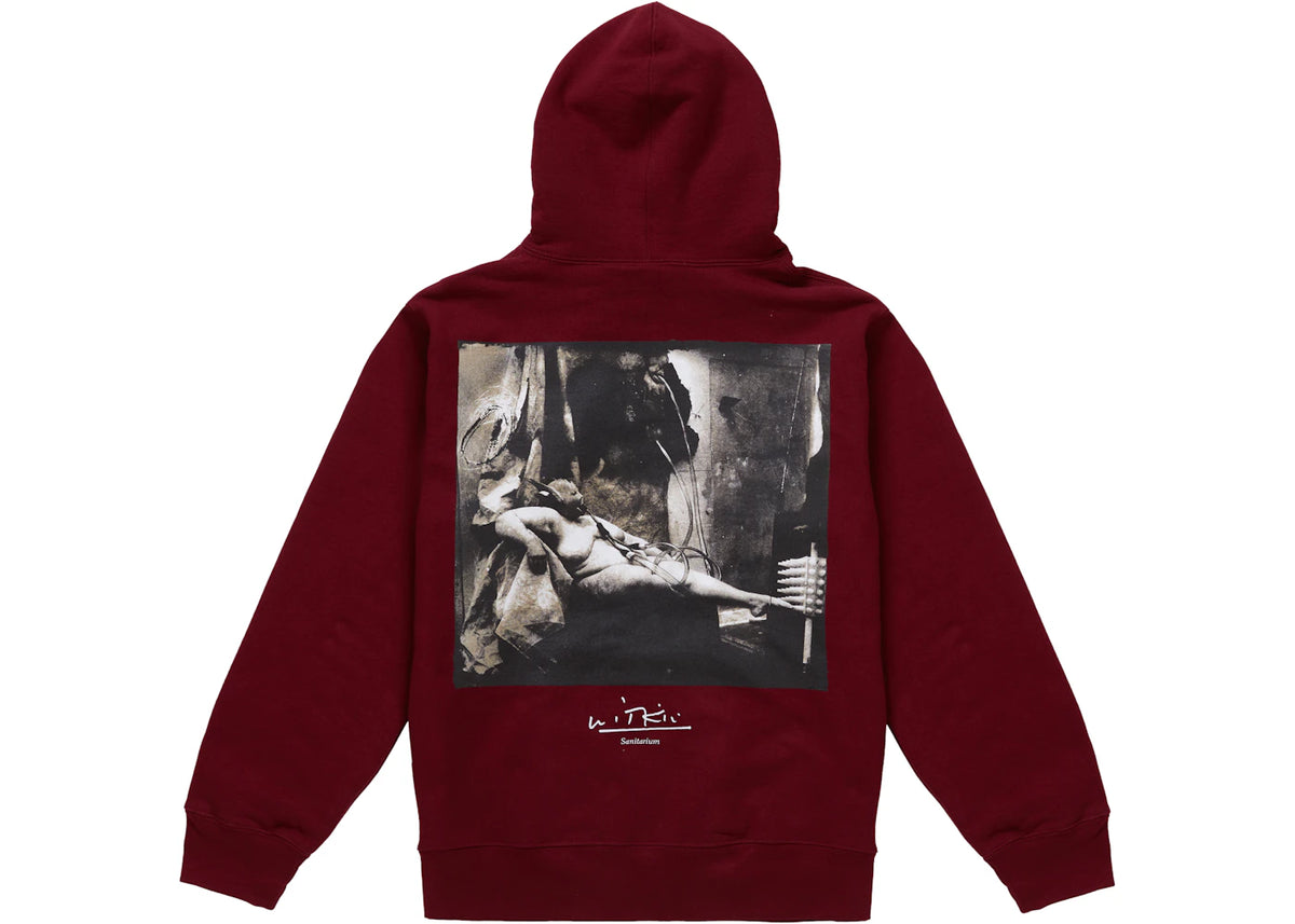 Supreme Joel-Peter Witkin Sanitarium Hooded Sweatshirt Cardinal - vue secondaire A