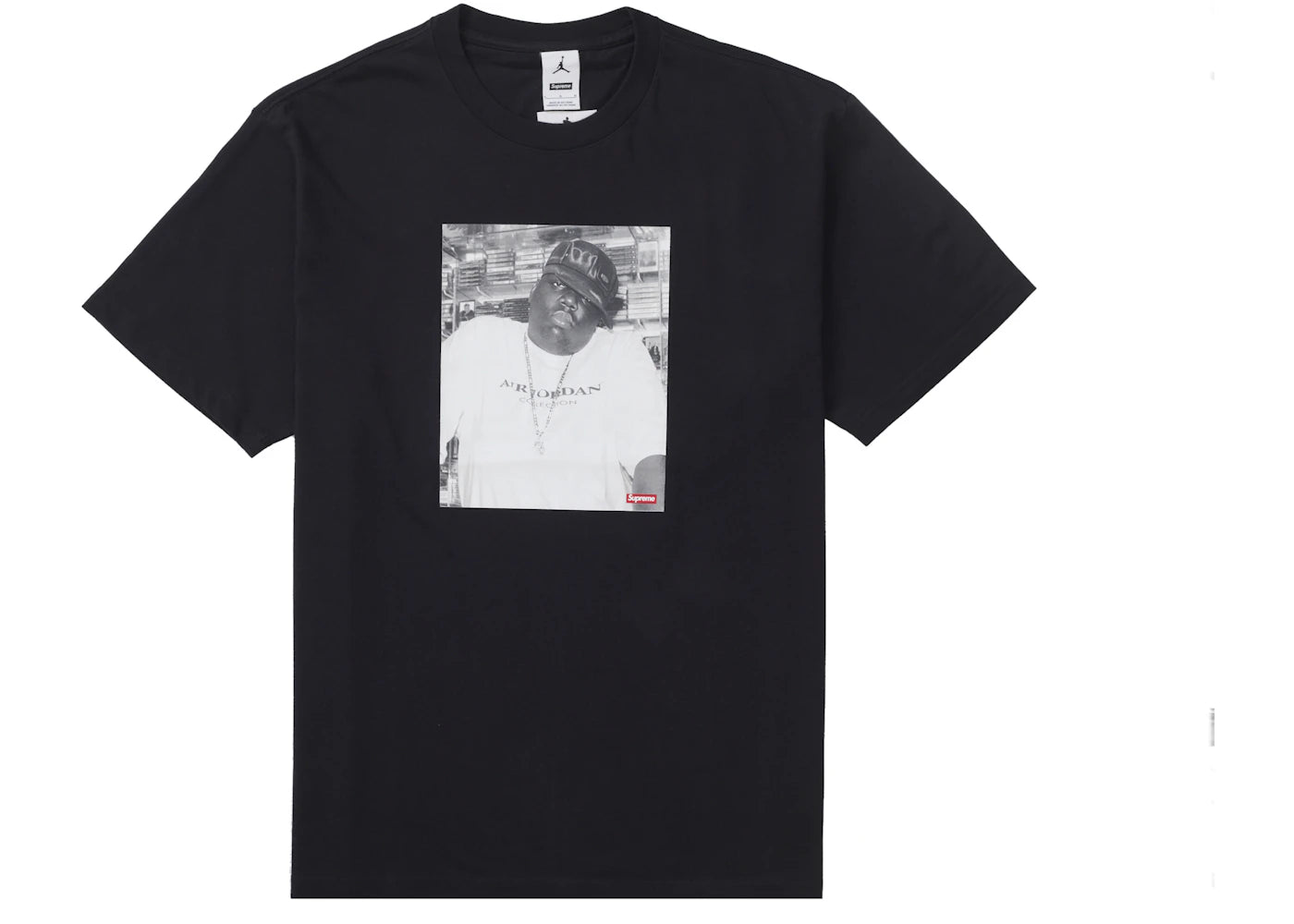 Supreme Jordan Biggie S S Top Black - vue 360