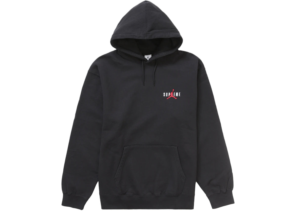 Supreme Jordan Hooded Sweatshirt (FW24) Black - vue secondaire A