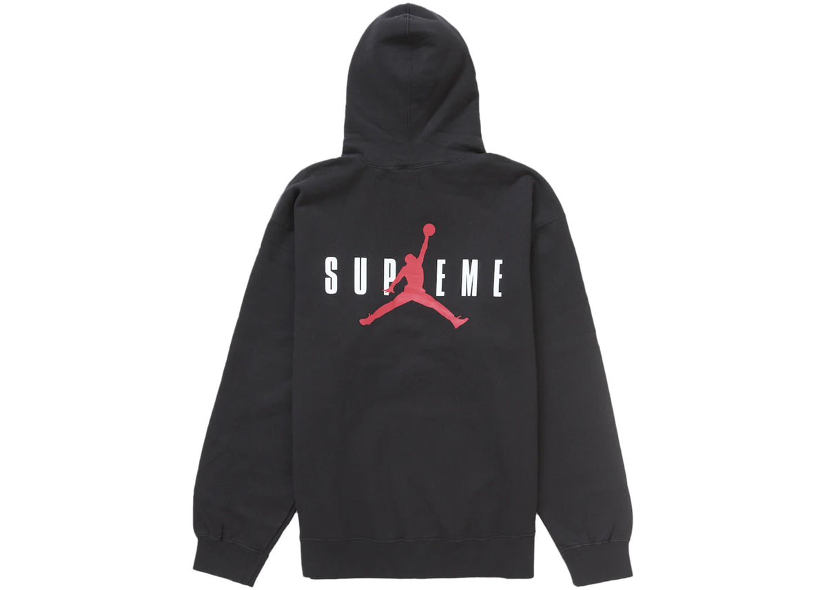 Supreme Jordan Hooded Sweatshirt (FW24) Black - vue 360