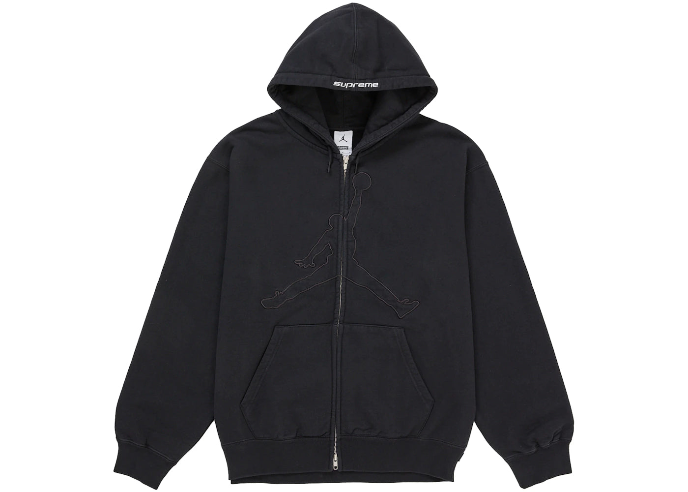 Supreme Jordan Hooded Sweatshirt (SS26) Black - vue 360