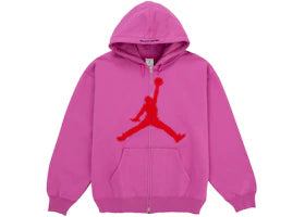 Supreme Jordan Hooded Sweatshirt (SS26) Pink - vue 360