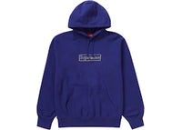 Supreme KAWS Chalk Logo Hooded Sweatshirt Washed Navy