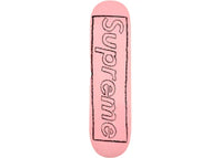 Supreme KAWS Chalk Logo Skateboard Deck Pink