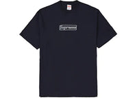 Supreme KAWS Chalk Logo Tee Navy