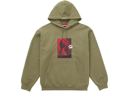 Supreme Kate Moss Hooded Sweatshirt Light Olive sneakers - authentic Supreme shoes