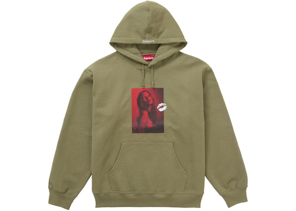 Supreme Kate Moss Hooded Sweatshirt Light Olive sneakers - authentic Supreme shoes