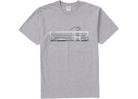 Supreme Keyboard Tee Heather Grey - vue 360