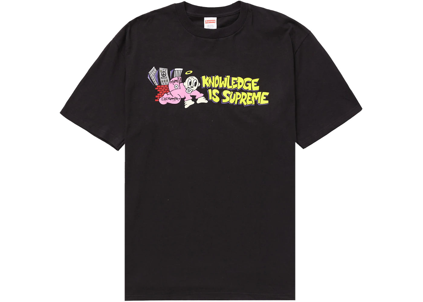 Supreme Knowledge Tee Black - vue 360