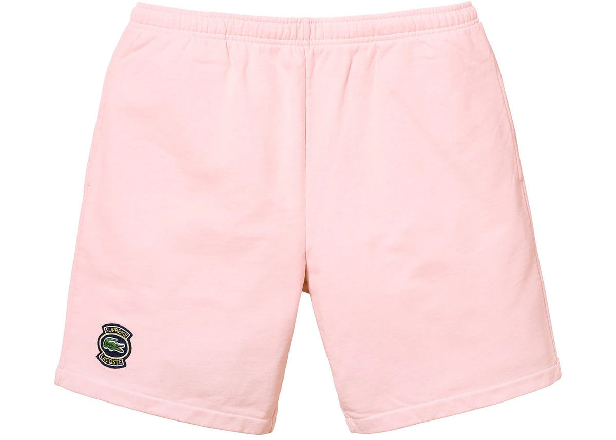Supreme LACOSTE Sweatshort Pink - vue 360