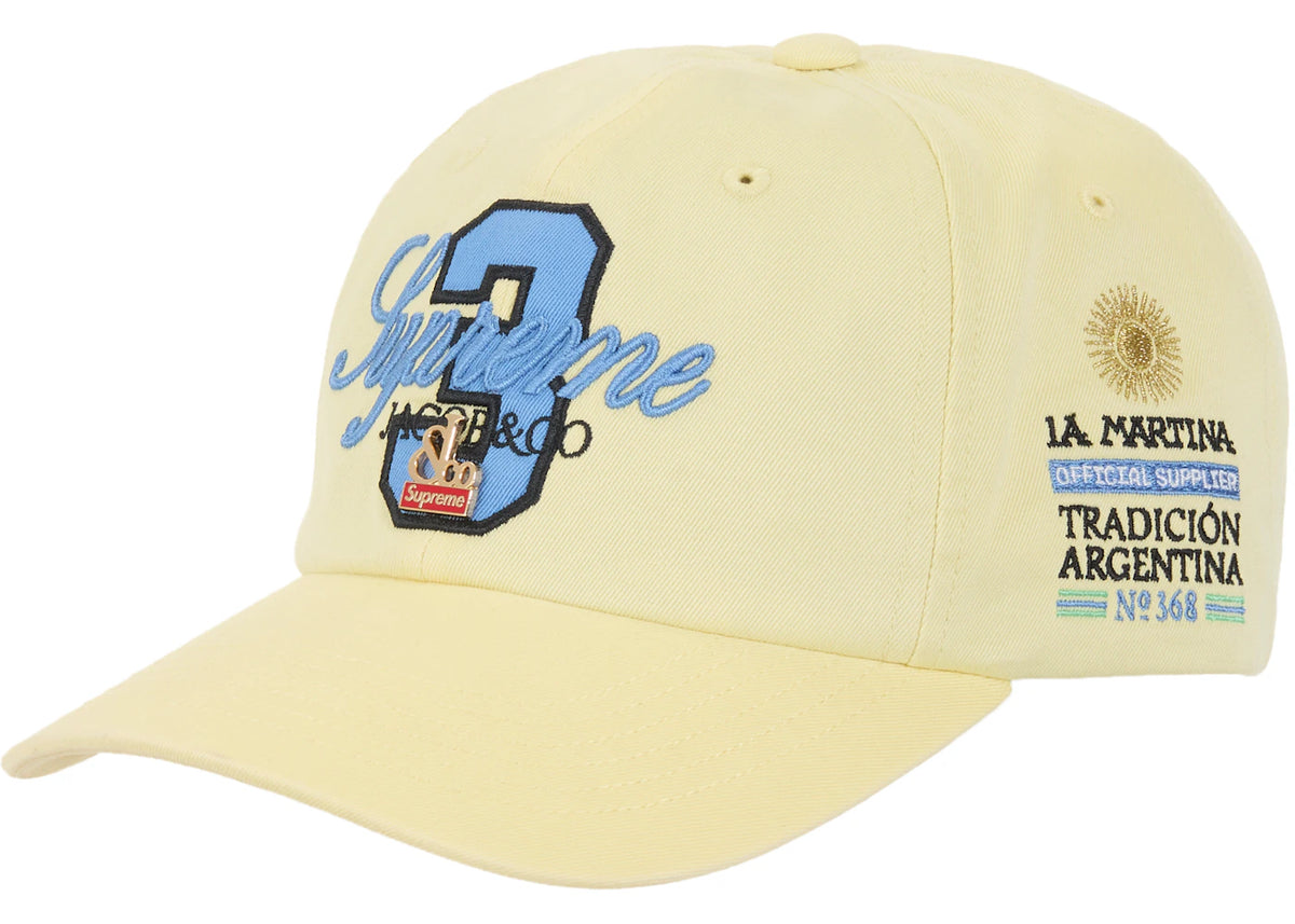 Supreme La Martina 6-Panel Yellow - vue secondaire A