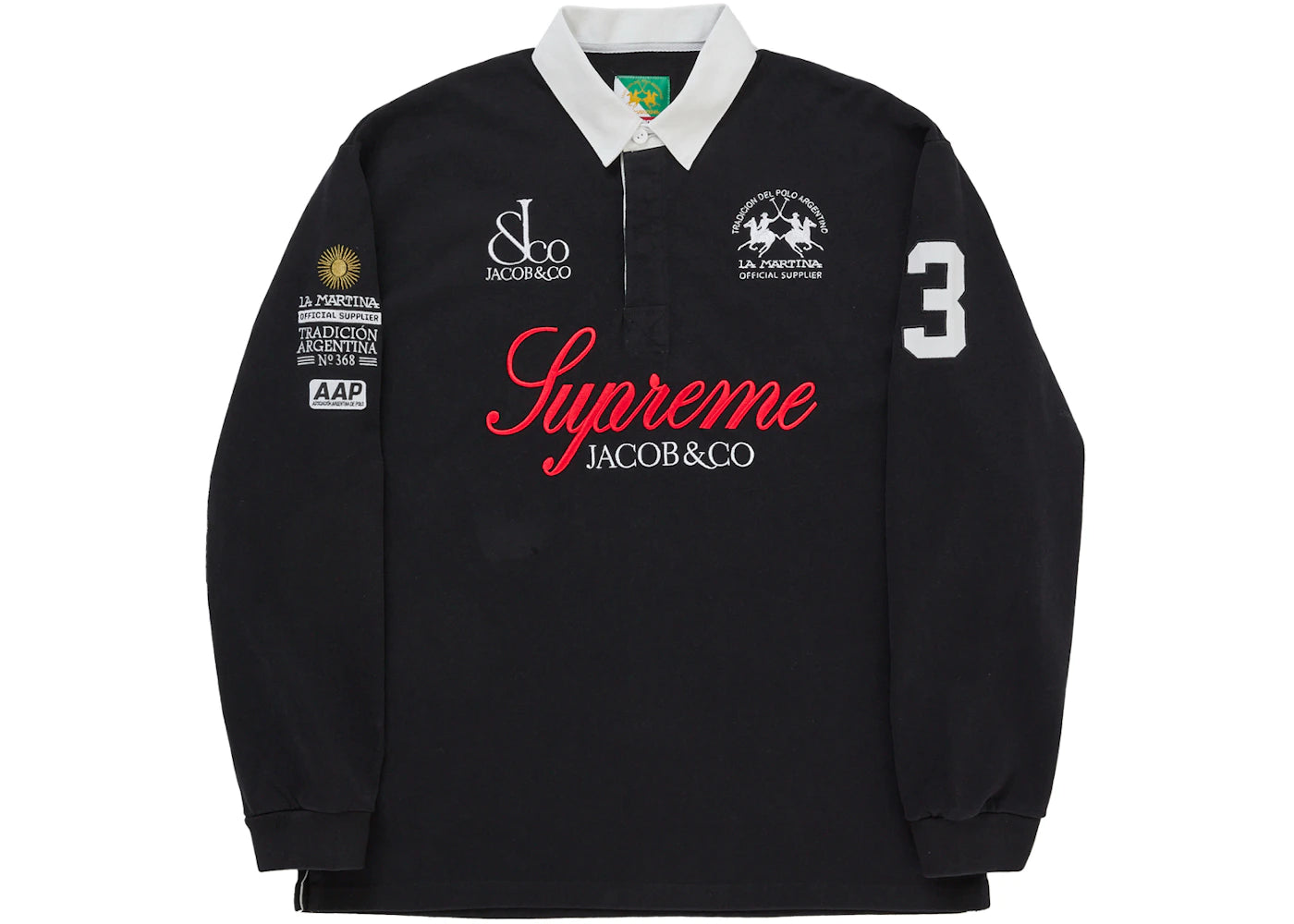Supreme La Martina Rugby Black - vue secondaire A