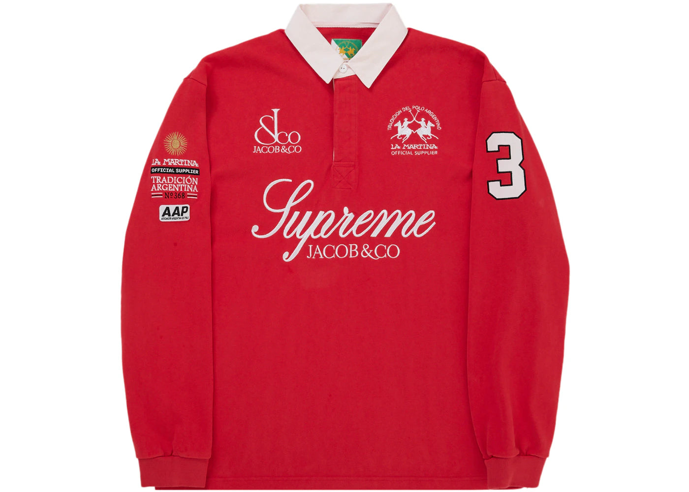 Supreme La Martina Rugby Red - vue 360