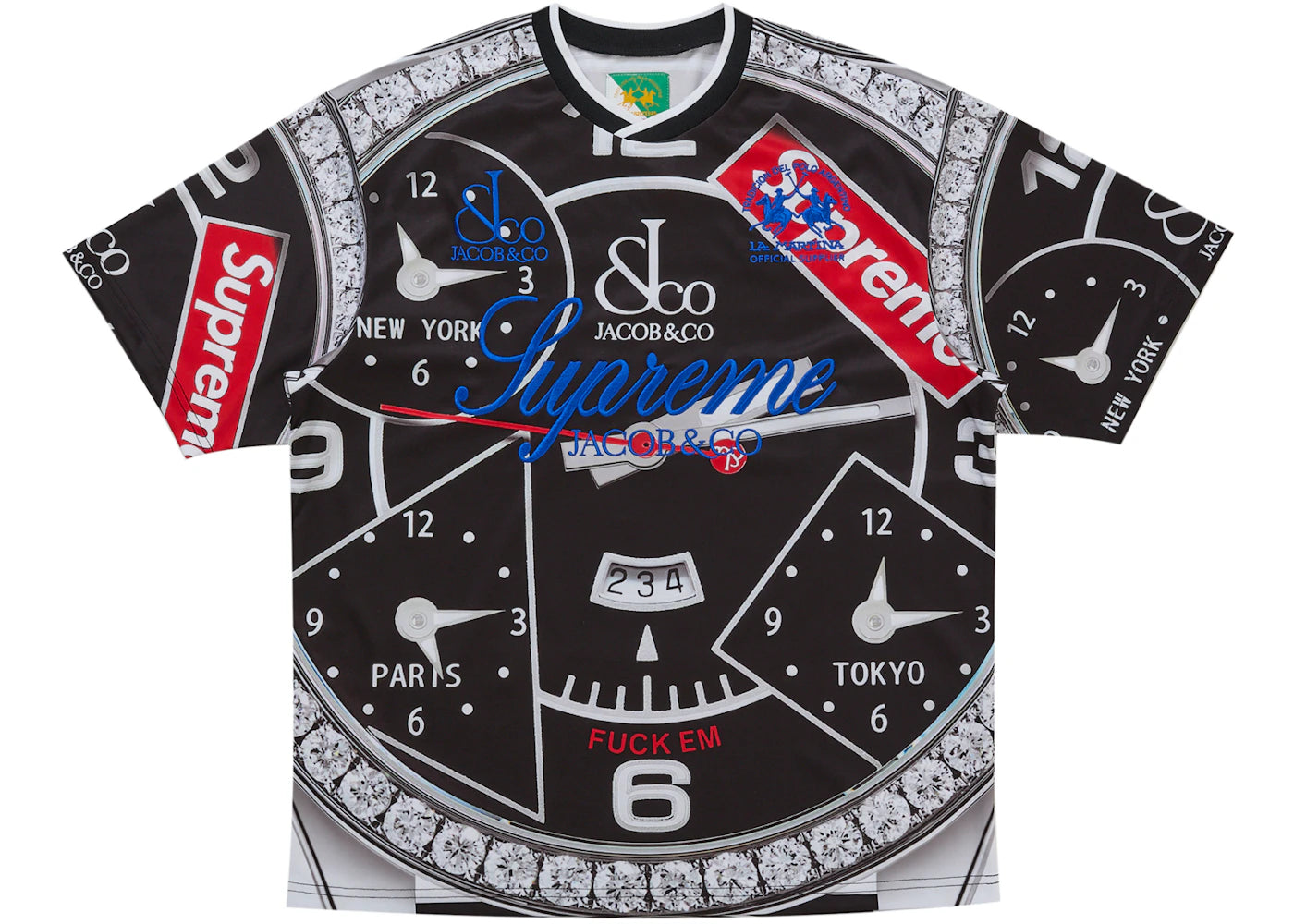 Supreme La Martina Soccer Jersey Black - vue 360