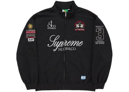 Supreme La Martina Zip Up Sweatshirt Black - apparel view 2