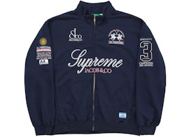 Supreme La Martina Zip Up Sweatshirt Navy