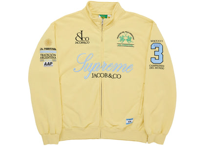 Supreme La Martina Zip Up Sweatshirt Yellow - authentic Supreme apparel