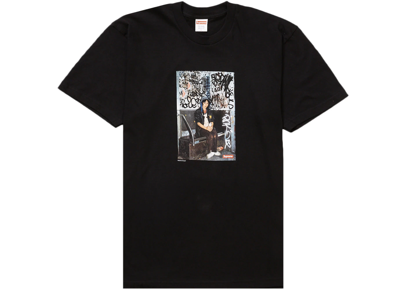 Supreme Lady Pink Tee Black - vue secondaire A